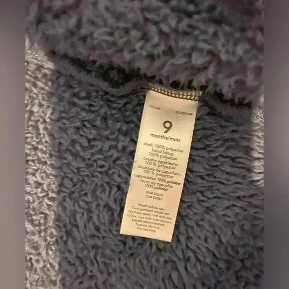 Carter’s Sherpa Bunting Navy Blue 9mo - Picture 6 of 6